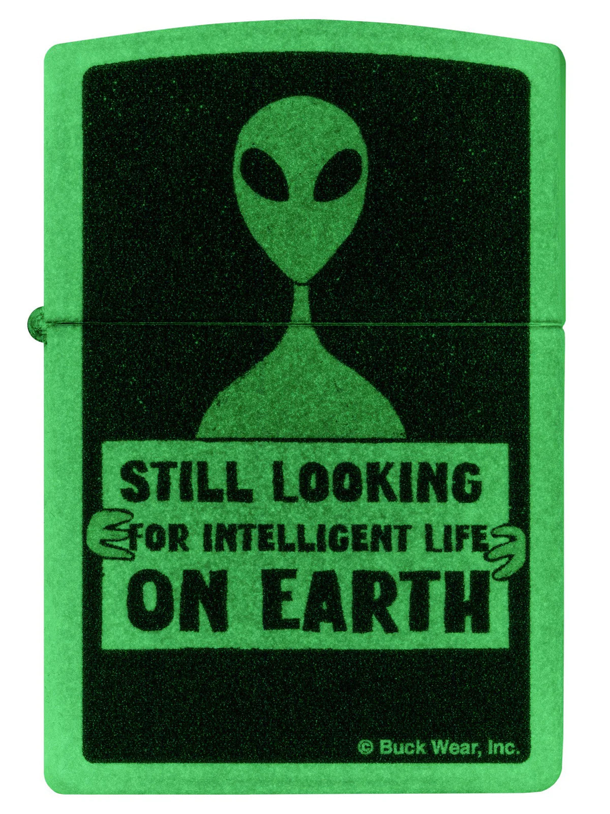 Zippo Lighter: Alien with Sign