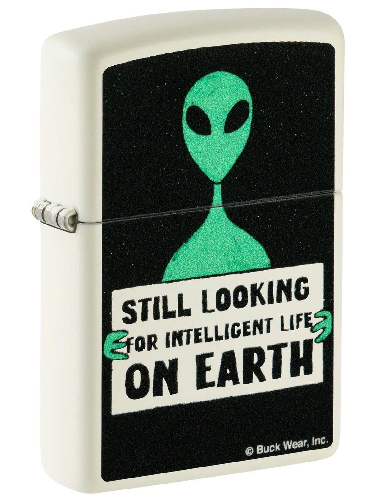 Zippo Lighter: Alien with Sign