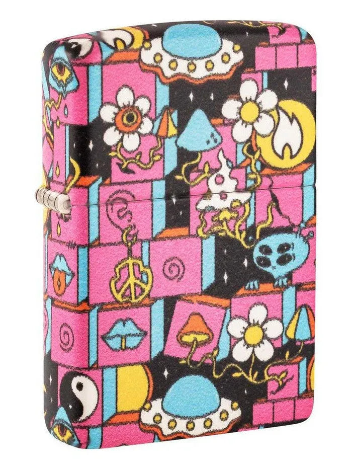 Zippo Lighter: Abstract Art Design