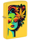 Zippo Lighter: Blazing Beauty with Weed Leaves