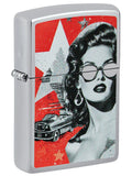 Zippo Lighter: Glam Glasses Design