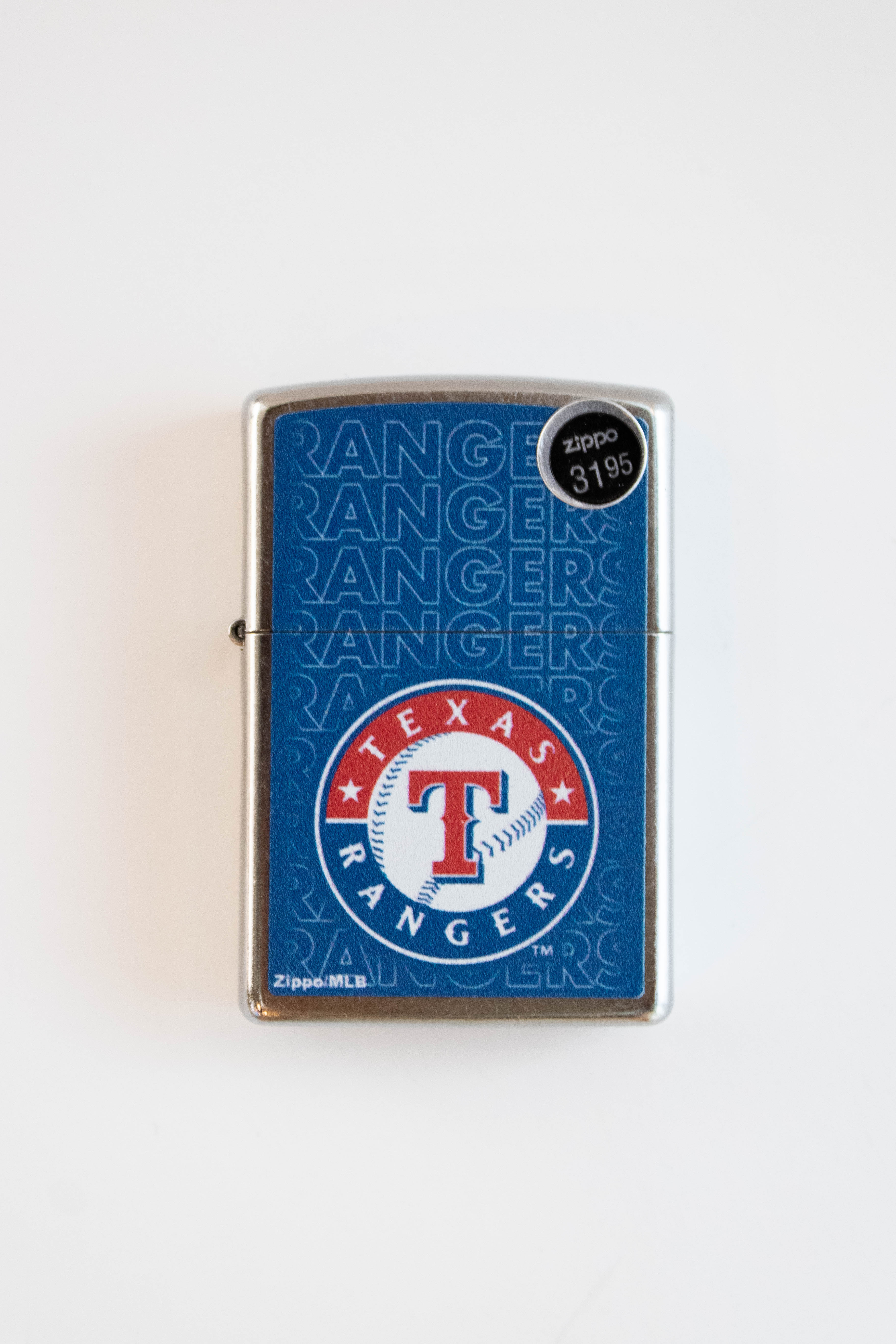 Zippo Lighter: Texas Rangers Baseball Design