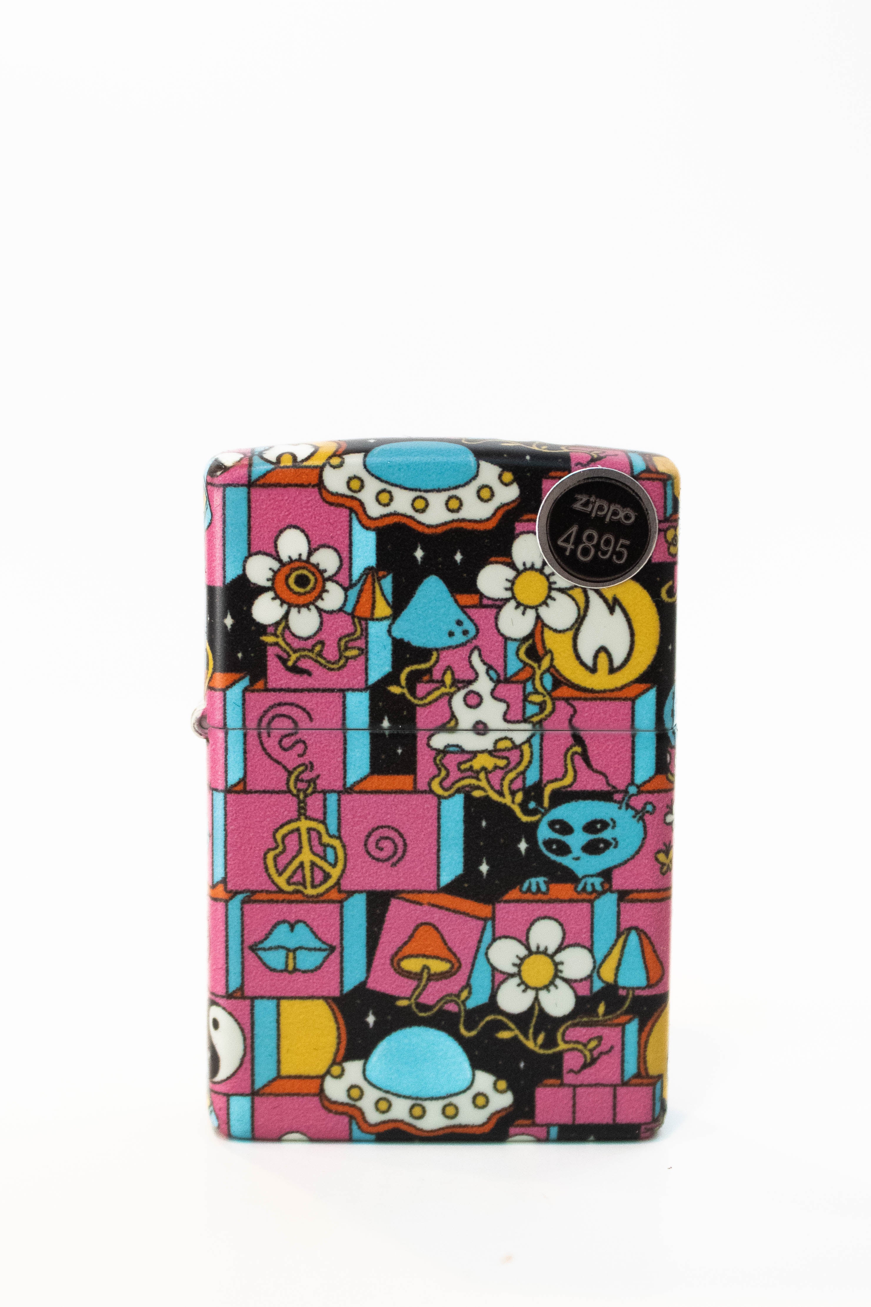 Zippo lighter with abstract art inspired design