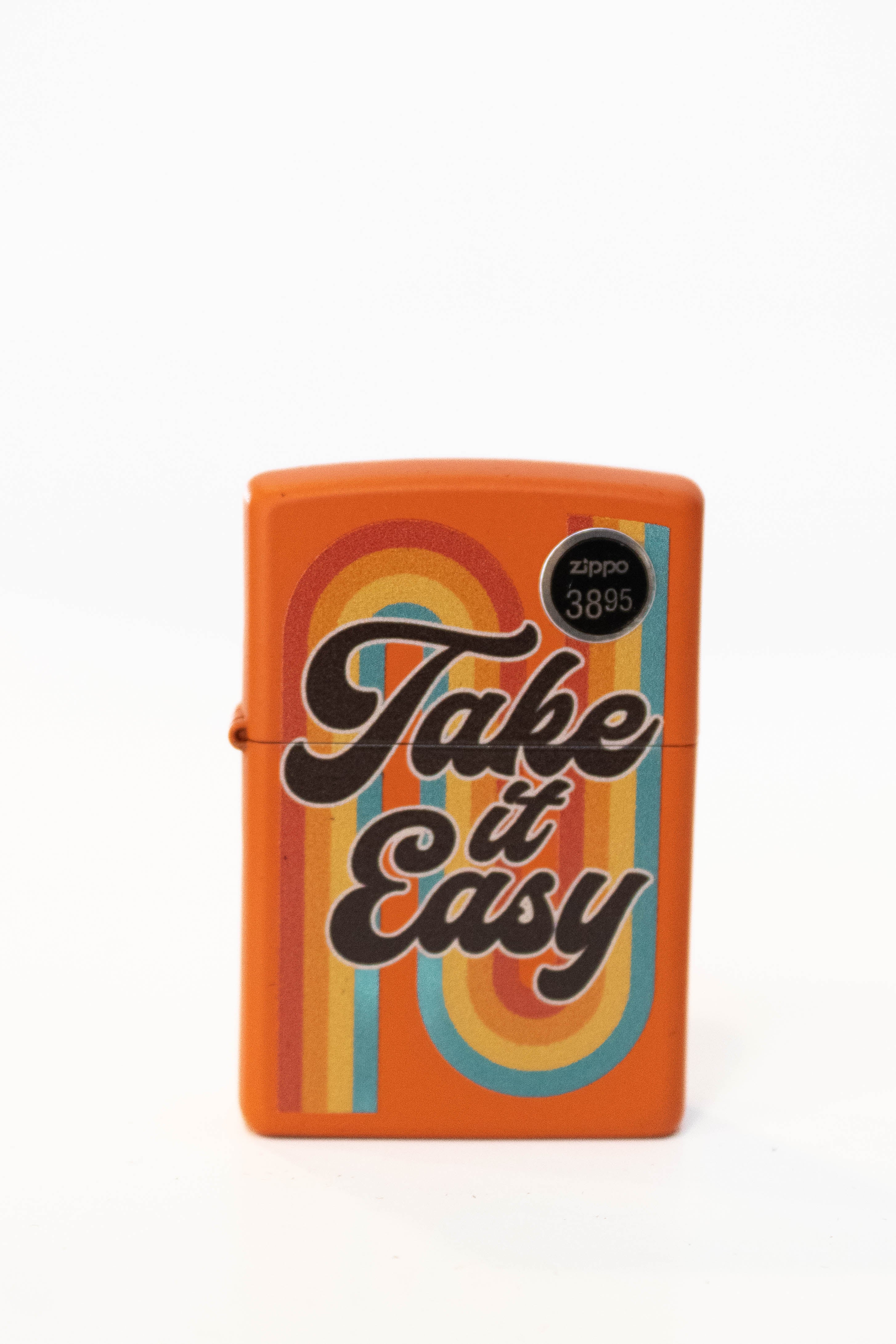 Zippo lighter featuring Take It Easy themed design