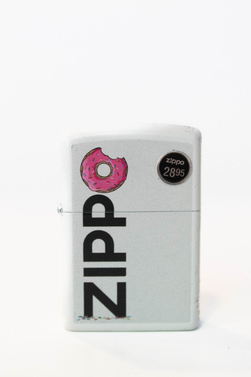Zippo lighter with frosted finish and subtle Zippo branding