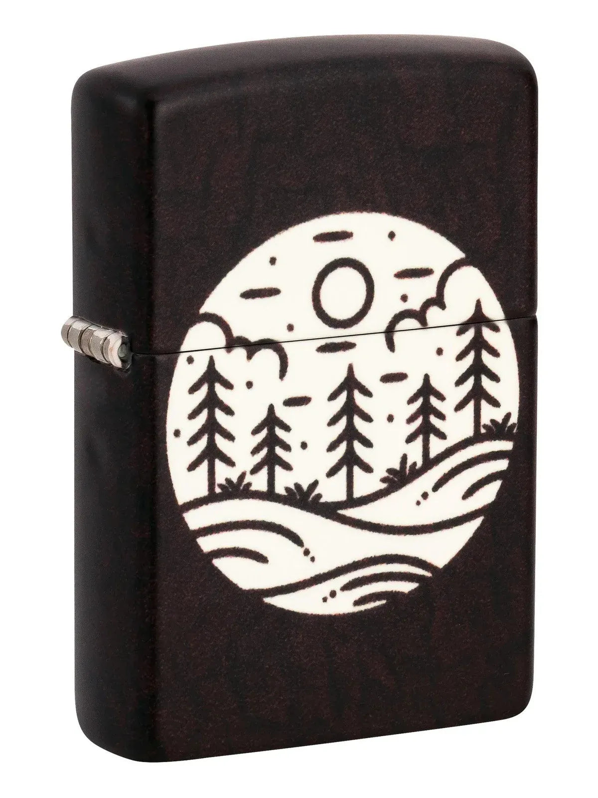Zippo Lighter: Moonlit Field Design