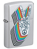 Zippo Lighter: Peace Sign Design