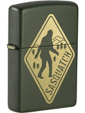 Zippo Lighter: Sasquatch Sign Engraved Design