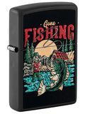 Zippo Lighter: Skull, Gone Fishing Design
