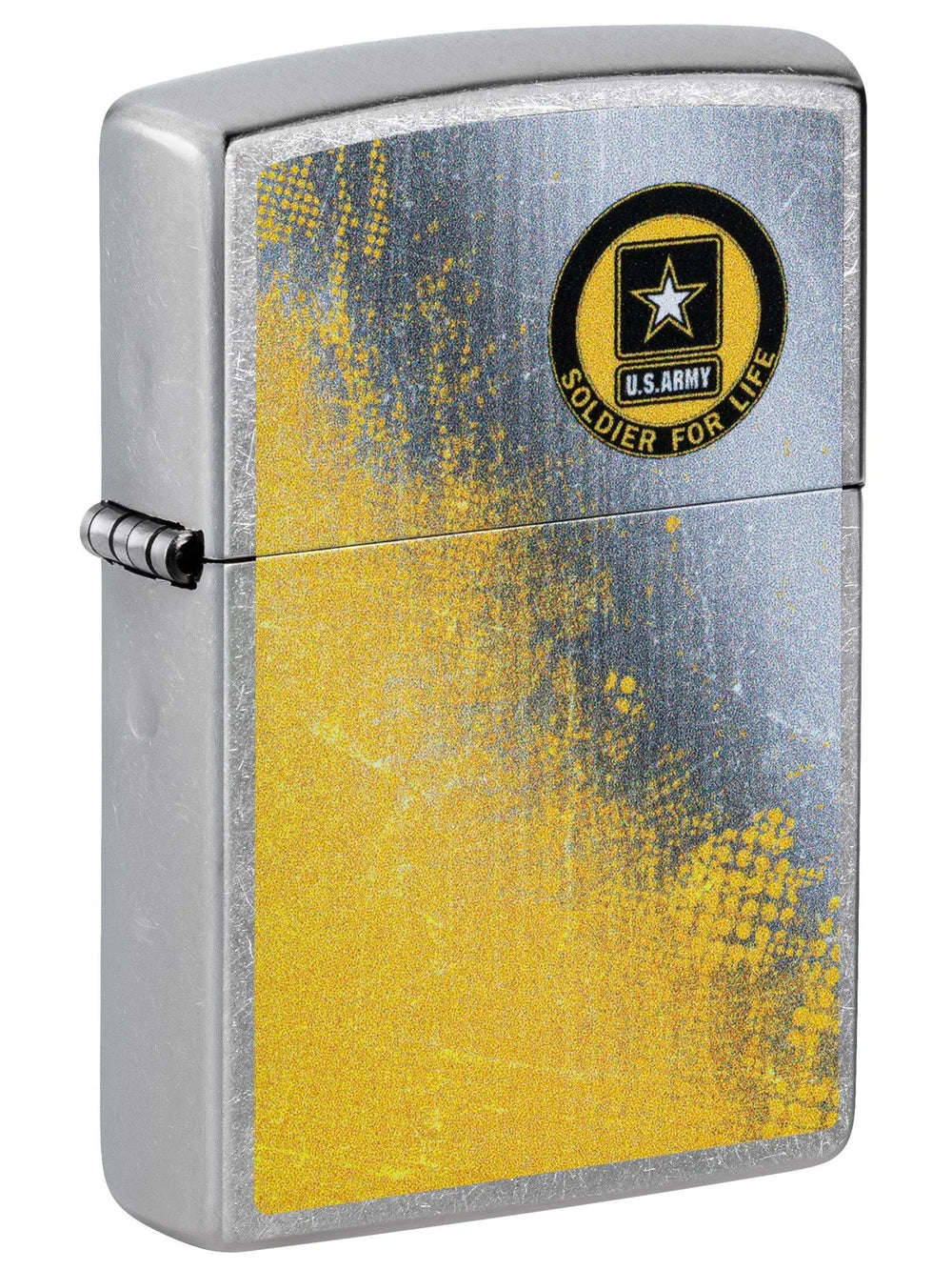 Zippo Lighter US Army Soldier for Life Street Chrome