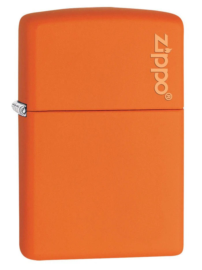 Zippo Lighter Zippo Logo Orange Matte