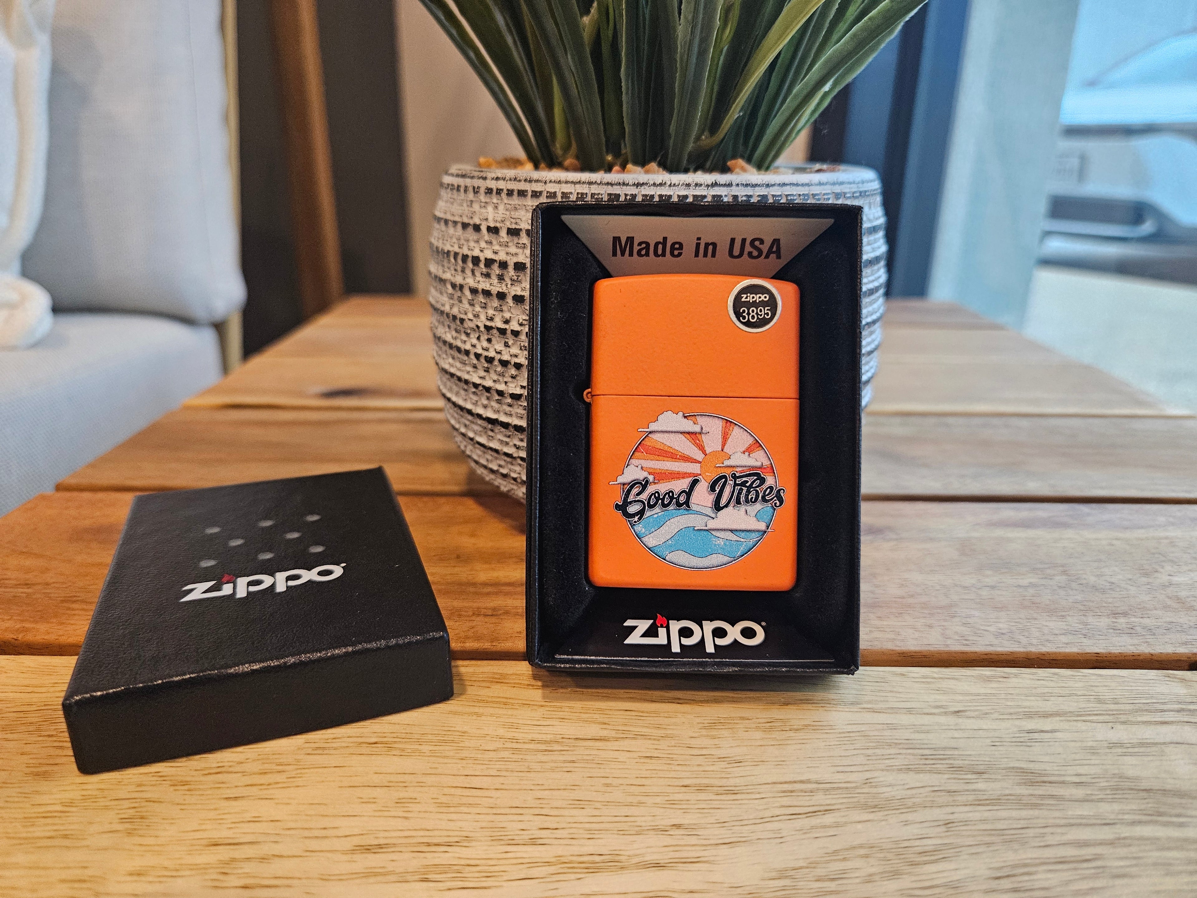Zippo Lighter: Good Vibes Design