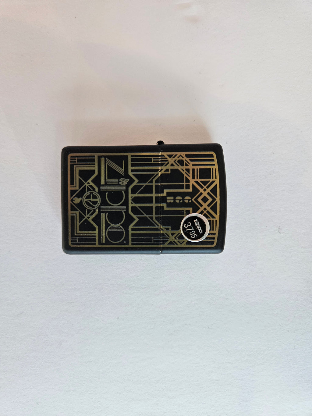 Zippo Lighter Zippo Art Deco Design Black Matte