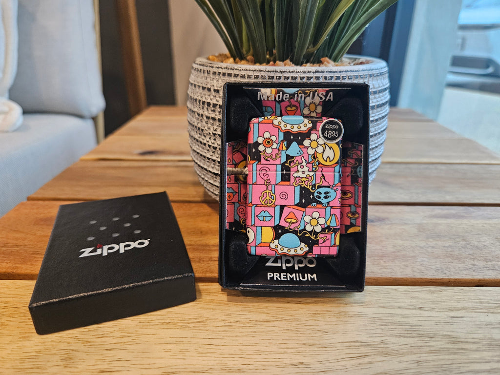Zippo Lighter: Abstract Art Design