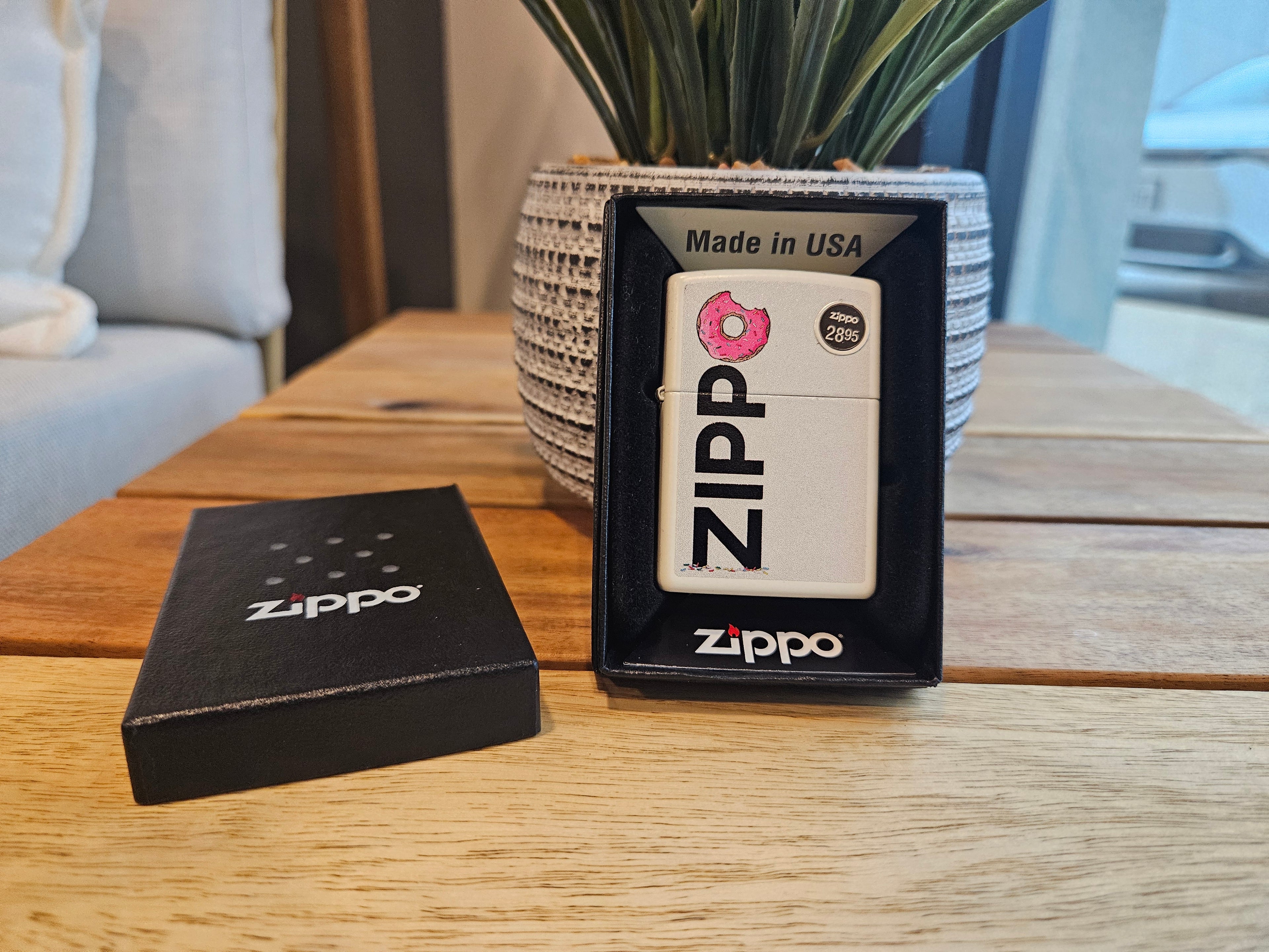 Zippo Lighter: Frosted Zippo Design
