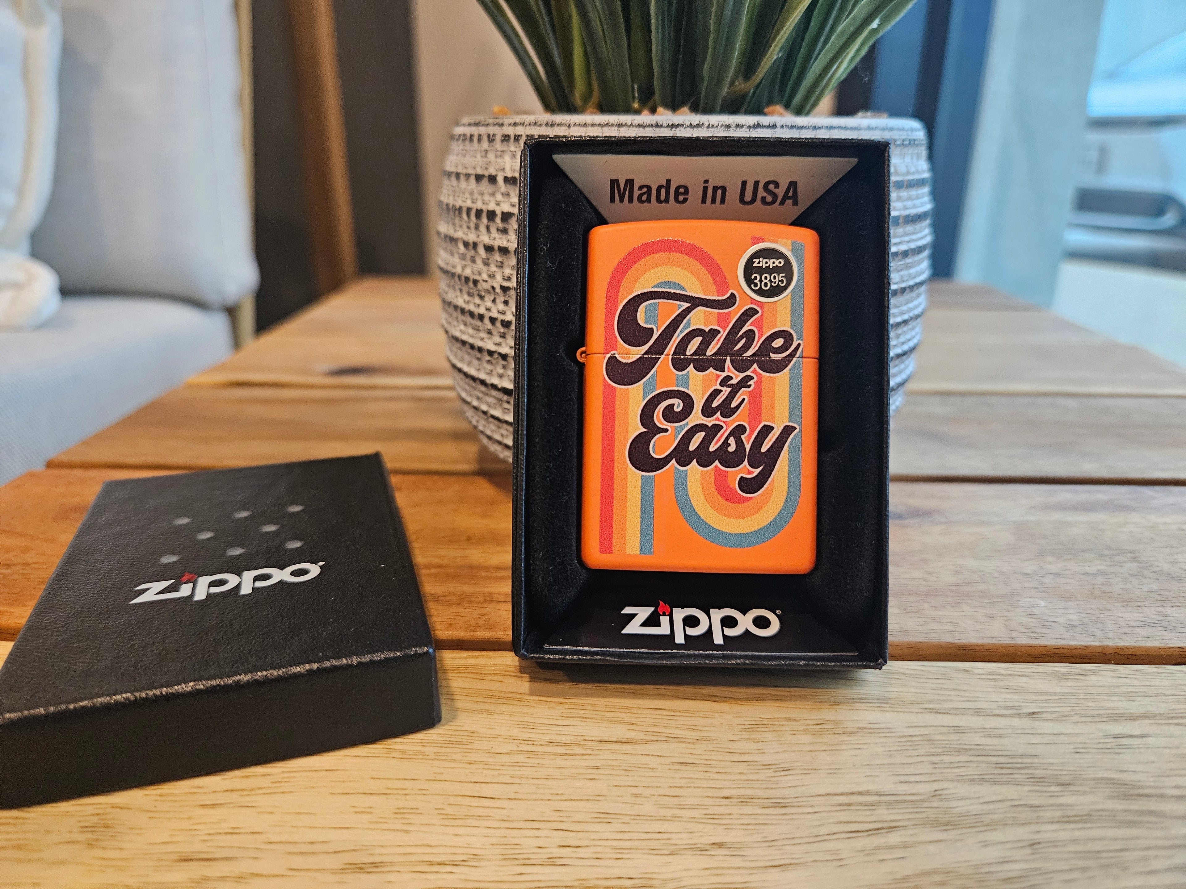Zippo Lighter: Take It Easy Design